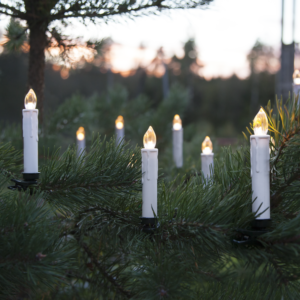 Trådlös Julgransbelysning x10 LED