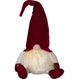 Dekorationsfigur Tomte röd