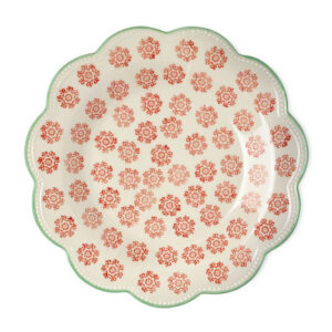 Assiett blom-mönster