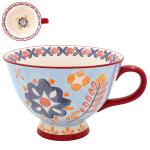 Tuscany Handmålade mugg blå