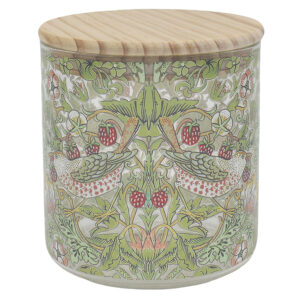 William Morris Strawberry Thief Glasburk med lock 850ml