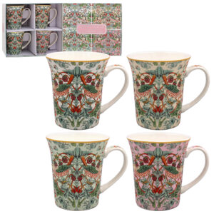 William Morris Strawberry Thief Lustre 4 muggar