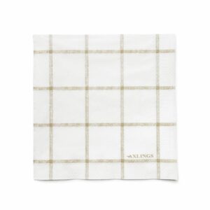 Axlings Pappservett Köksruta natur